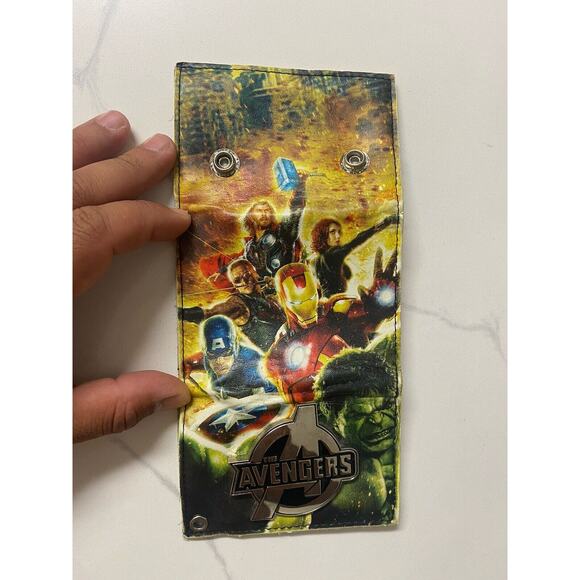 Marvel Mens Wallet Trifold Ironman,Thor Hulk Captain America Widow Hawkeye White - Picture 3 of 11